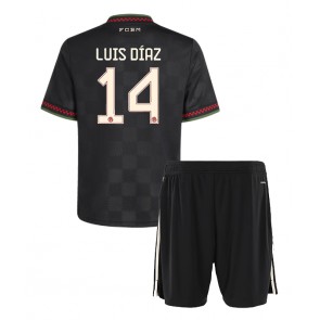 Bayern Munich Luis Diaz #14 Tercera Equipación Niños 2025-26 Manga Corta (+ Pantalones cortos)